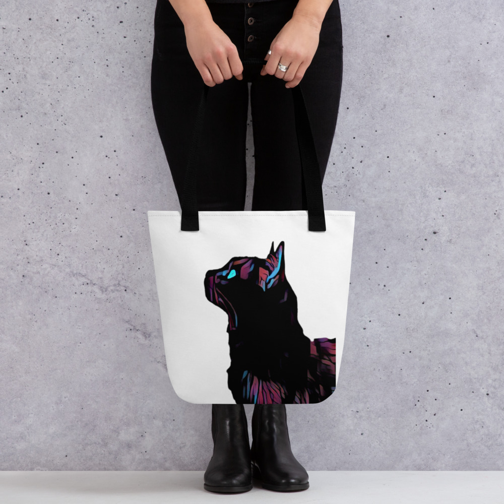 Cat Tote bag 01 Vibrant Design - Image 2
