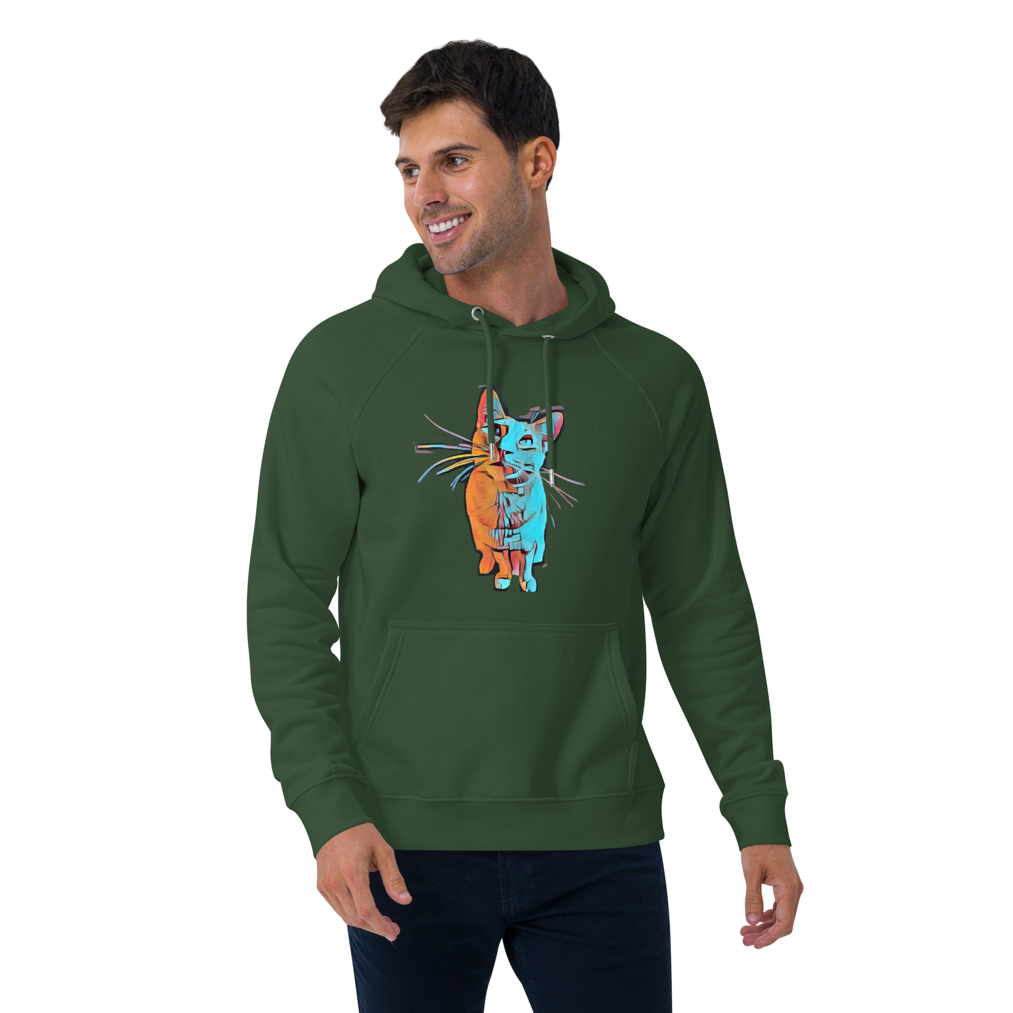 Vibrant Cat Sweatshirt 03 - Image 8