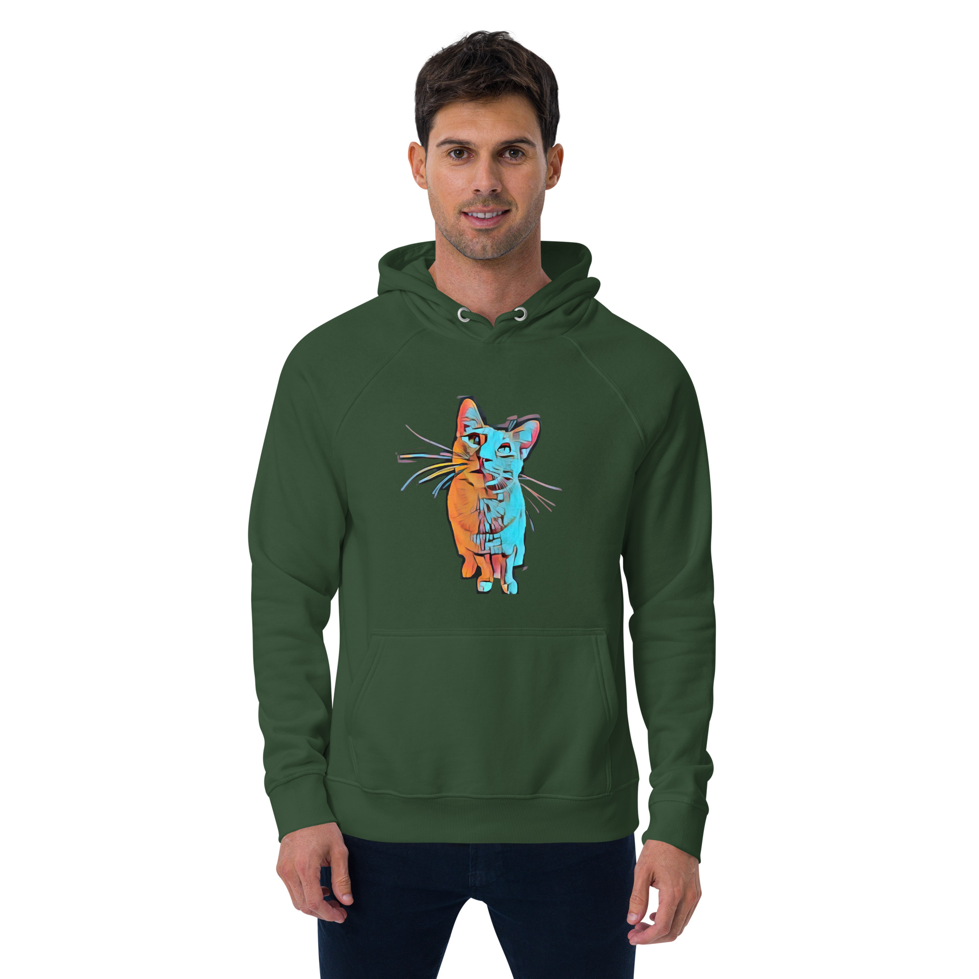 Vibrant Cat Sweatshirt 03 - Image 7