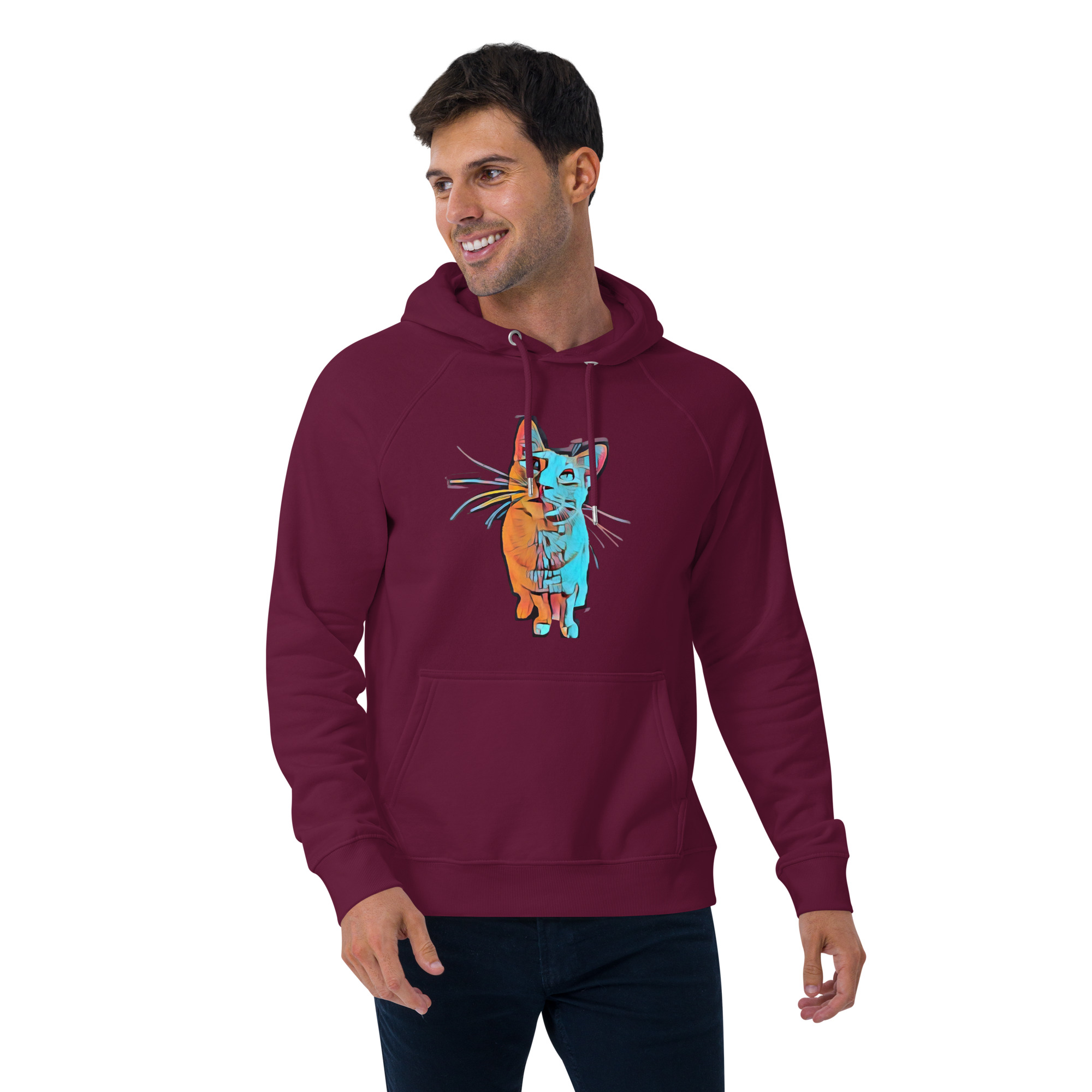 Vibrant Cat Sweatshirt 03 - Image 4