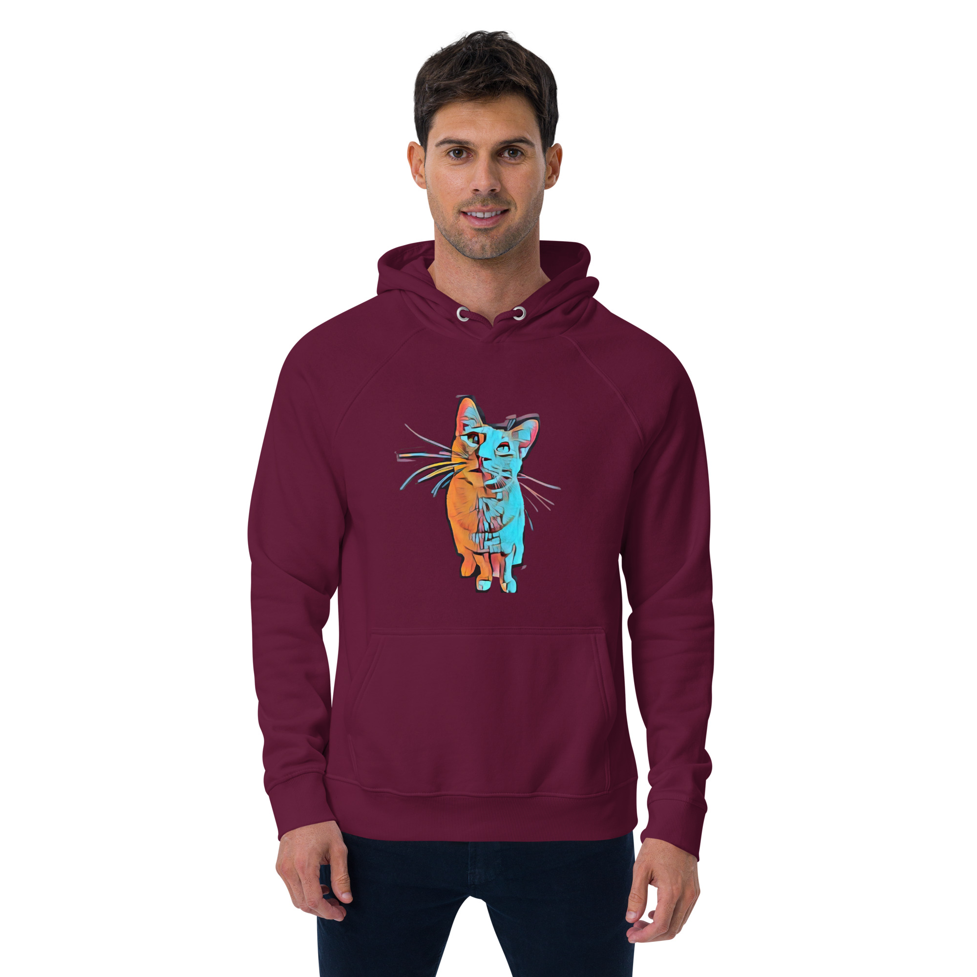 Vibrant Cat Sweatshirt 03 - Image 3