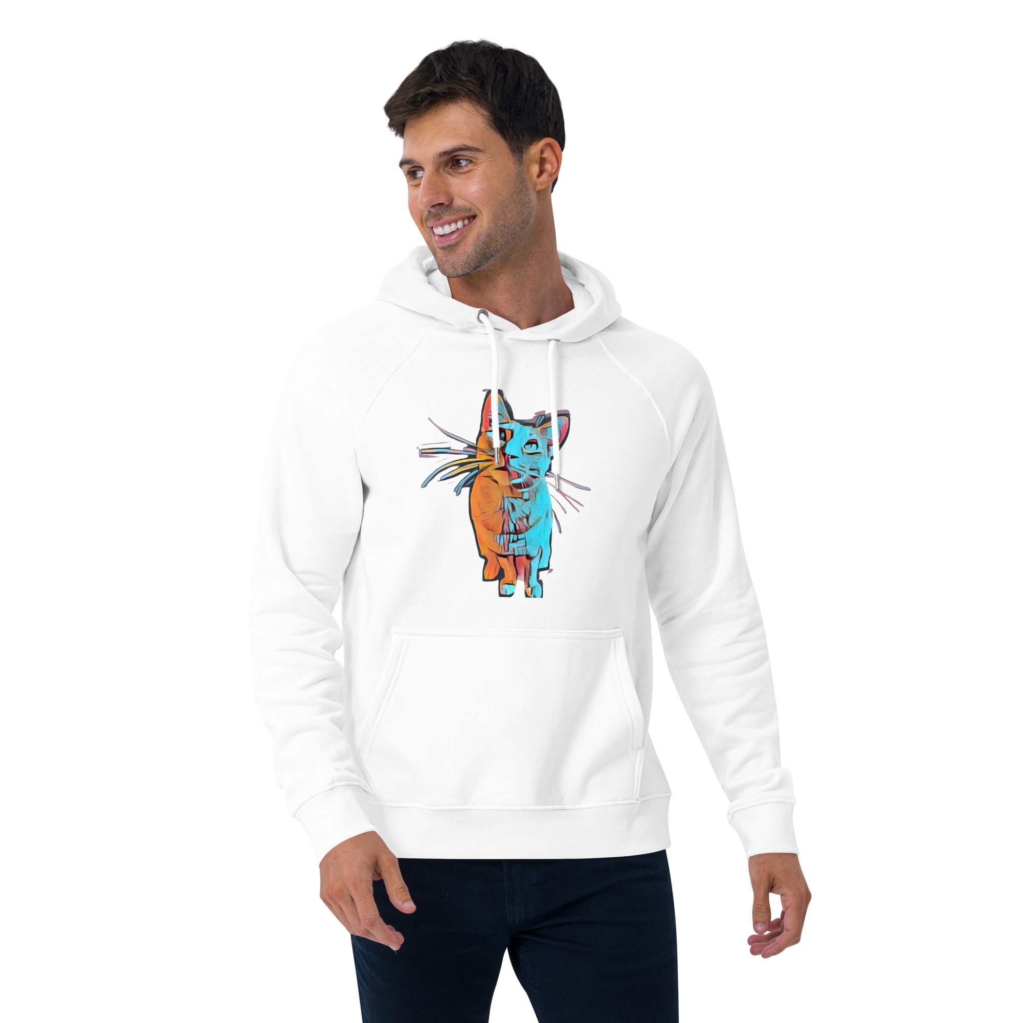 Vibrant Cat Sweatshirt 03 - Image 10