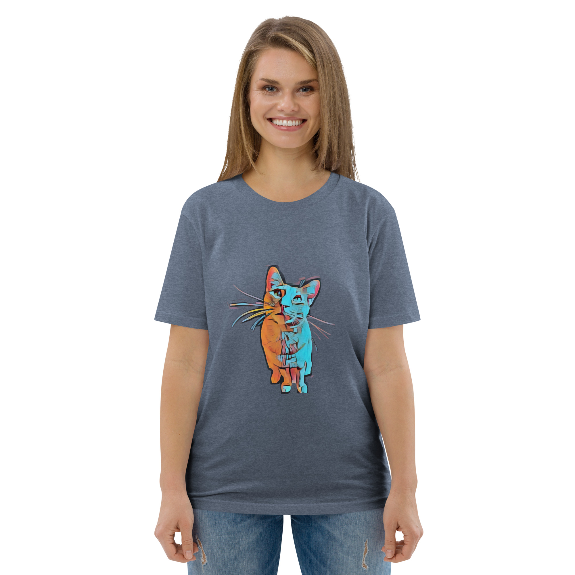 Cat t-shirt Vibrant 01 Design by Musux Store - Image 5