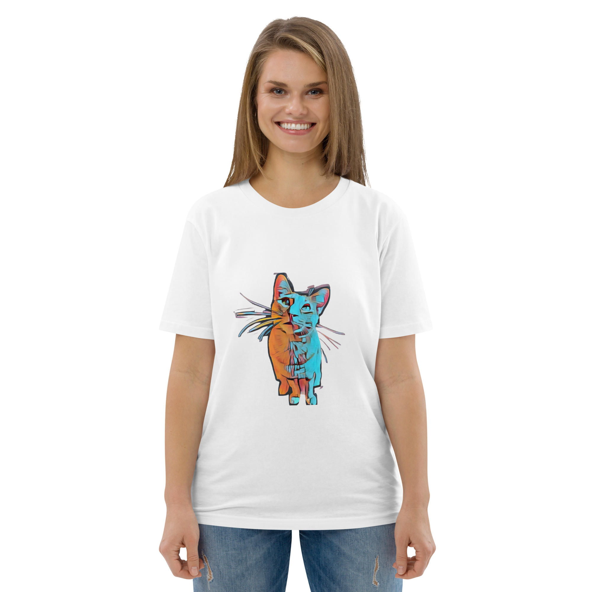 Cat t-shirt Vibrant 01 Design by Musux Store - Image 6